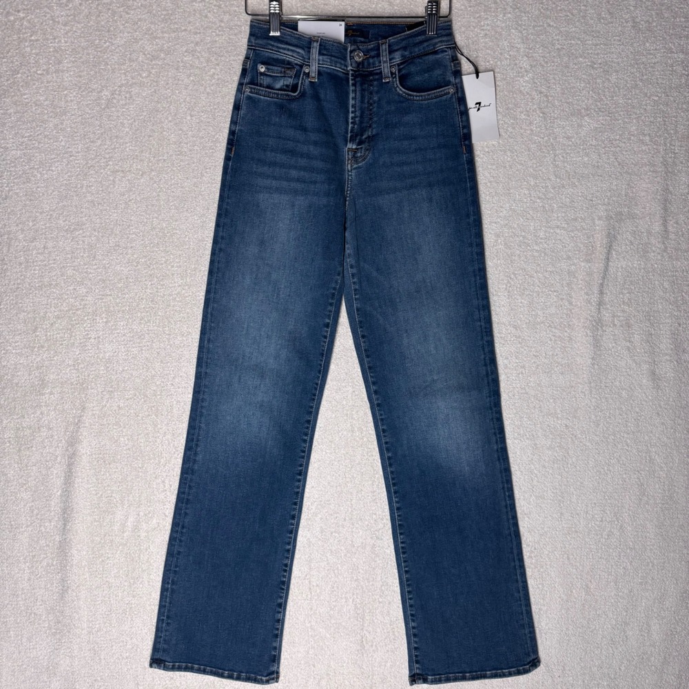 7 For All Mankind Alexa Trouser Jeans Women's 24 Flare Wide Leg NWT
